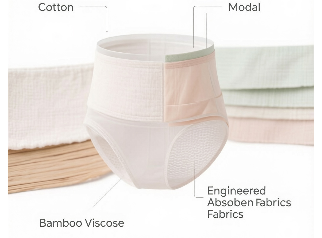 Reusable period underwear for private label